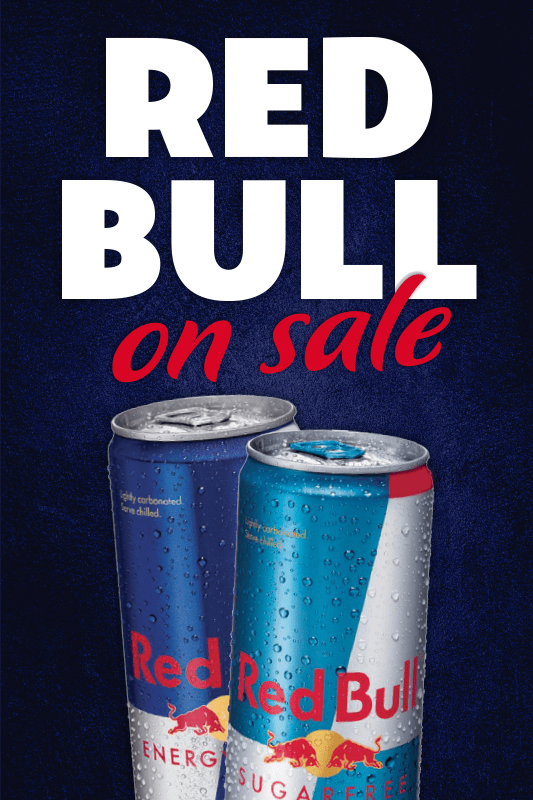 Red Bull On Sale Poster