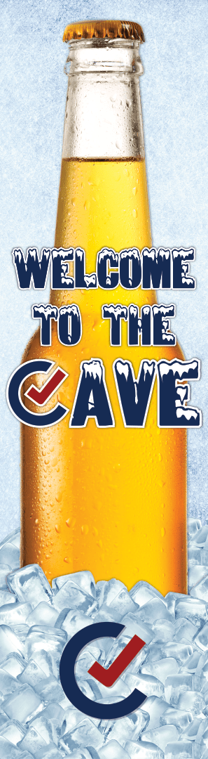 Beer Cave Welcome Sign