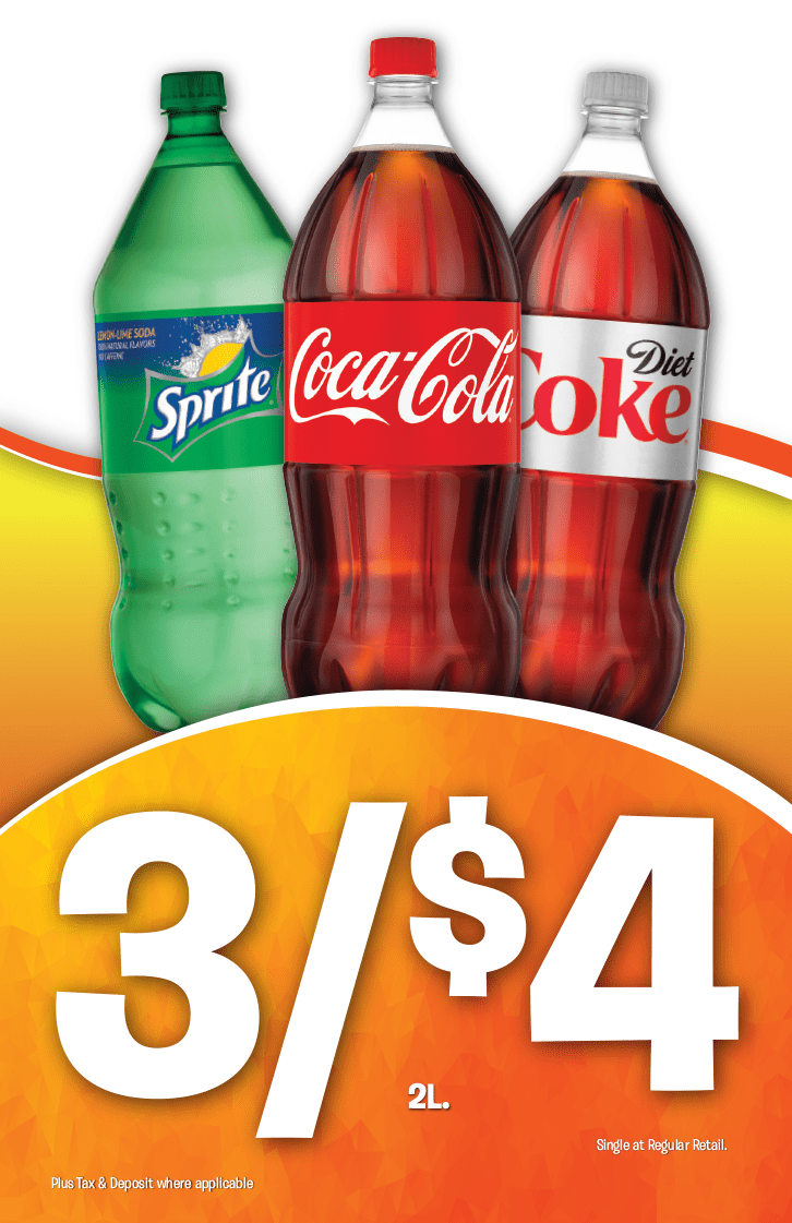 Coke 3/$4