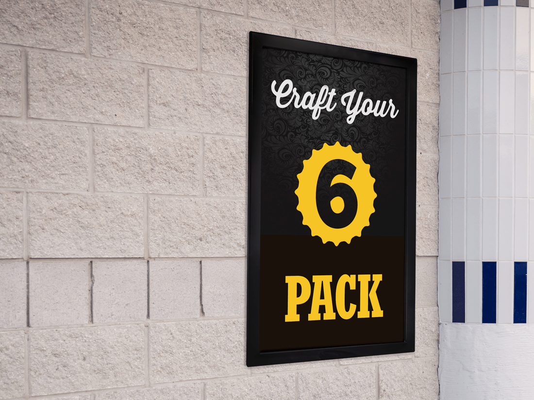 Craft Your 6 Pack Wall Frame