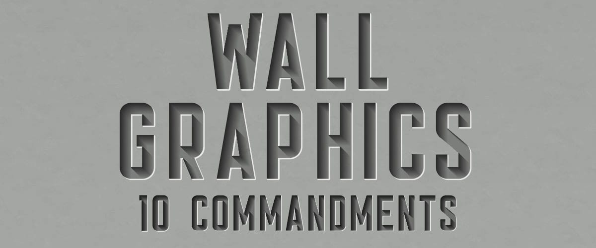 Wall Graphics 10 Commandments