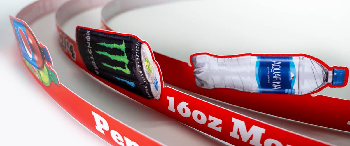 Die-cut Cooler Shelf Strips